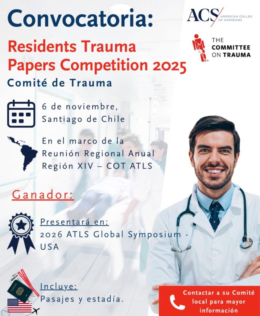 Reunión Anual de Trauma Región XIV en Santiago de Chile con Participación del Capítulo de Trauma SCU